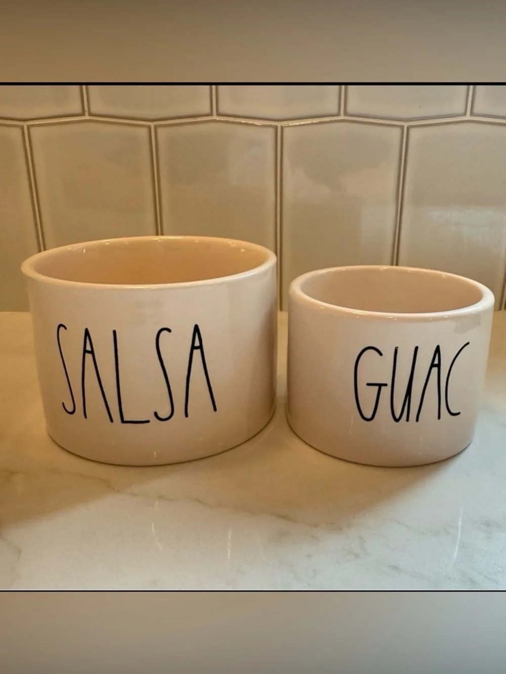 Rae Dunn Salsa and Guac Bowls